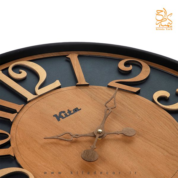 خرید جدیدترین ساعت دیواری چوبی فلزی مدرن مجموعه رونیکا مناسب هدیه تبلیغاتی با بهترین قیمت کدckn630um