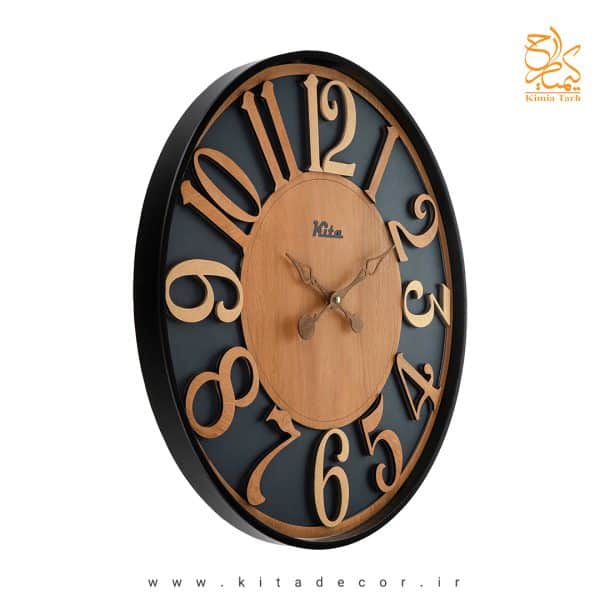 جدیدترین ساعت دیواری چوبی فلزی مدرن مجموعه رونیکا مناسب هدیه تبلیغاتی با بهترین قیمت کدckn630um