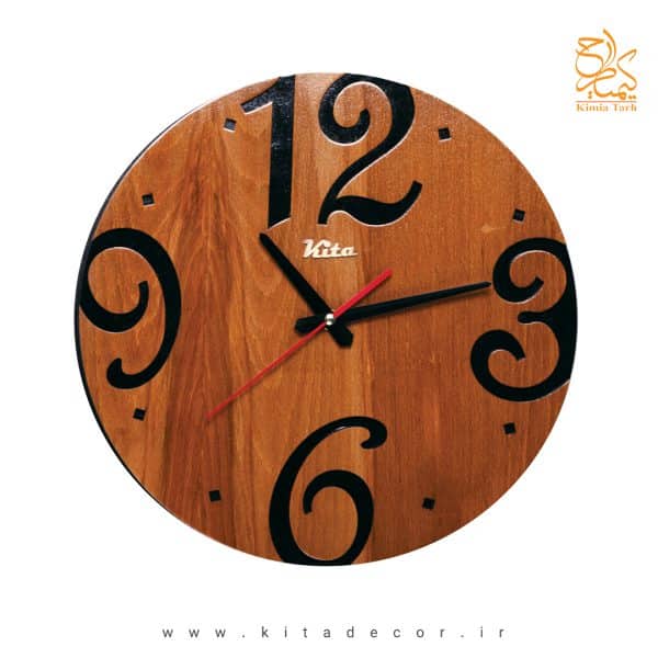ساعت دیواری تبلیغاتی معرق چوبی(مجموعه کلاسیک)با بهترین قیمت کد ck605cm