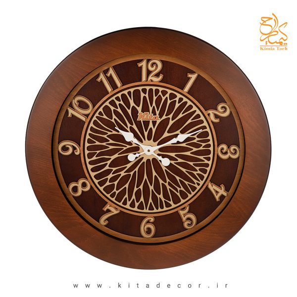 خرید آنلاین ساعت دیواری معرق مجموعه رویال چوبی با قیمت مناسب تهران کد cks643