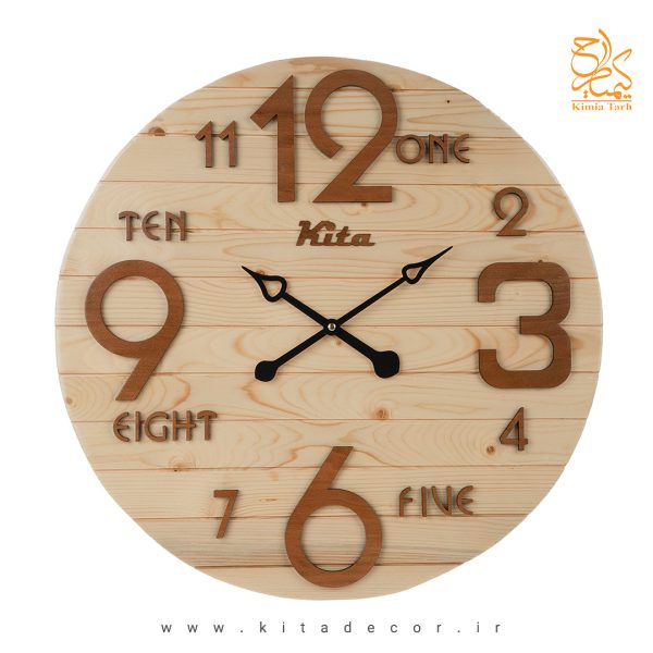 ساعت دیواری چوبی مدرن مجموعه هارمونی قیمت مناسب تبلیغاتی کد ckh627km