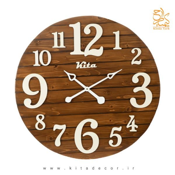 ساعت دیواری چوبی مدرن مدل هارمونی مناسب هدیه تبلیغاتی کد ckh632gm